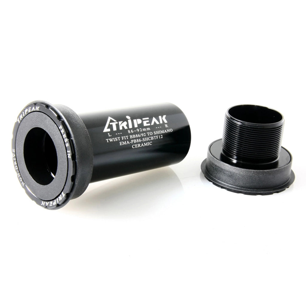 Tripeak BB86 PF Ceramic Twistfit Bottom Bracket - Shimano Black 86-92mm| Cycling Gears Hub
