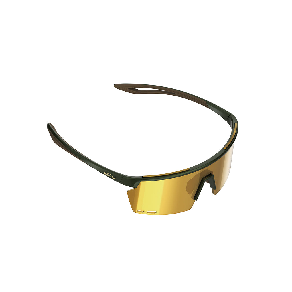 Magicshine Rouler Coated Photochromic Sports Sunglasses Green&Brown Color