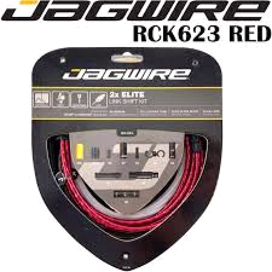 Jagwire 1x Elite Link Shift Housing Color-Blue/Red/White| Cycling Gears Hub