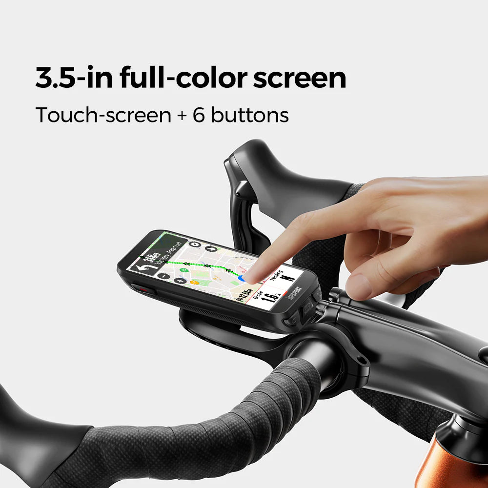 iGPSPORT iGS800 GPS Bike Computer | 3.5” Color Touchscreen with Offline Maps | Cycling Gears Hub