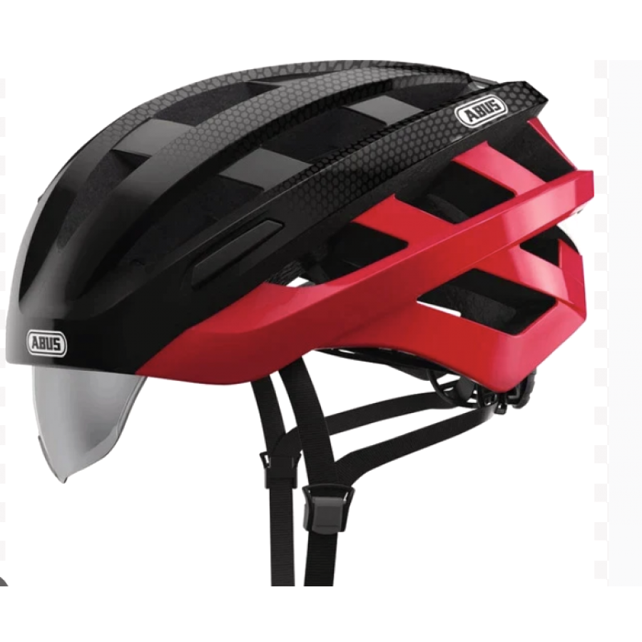 ABUS In-Vizz Cycling Helmet – Red Comb (Size M) | Urban & Road Helmet |Cycling Gears Hub