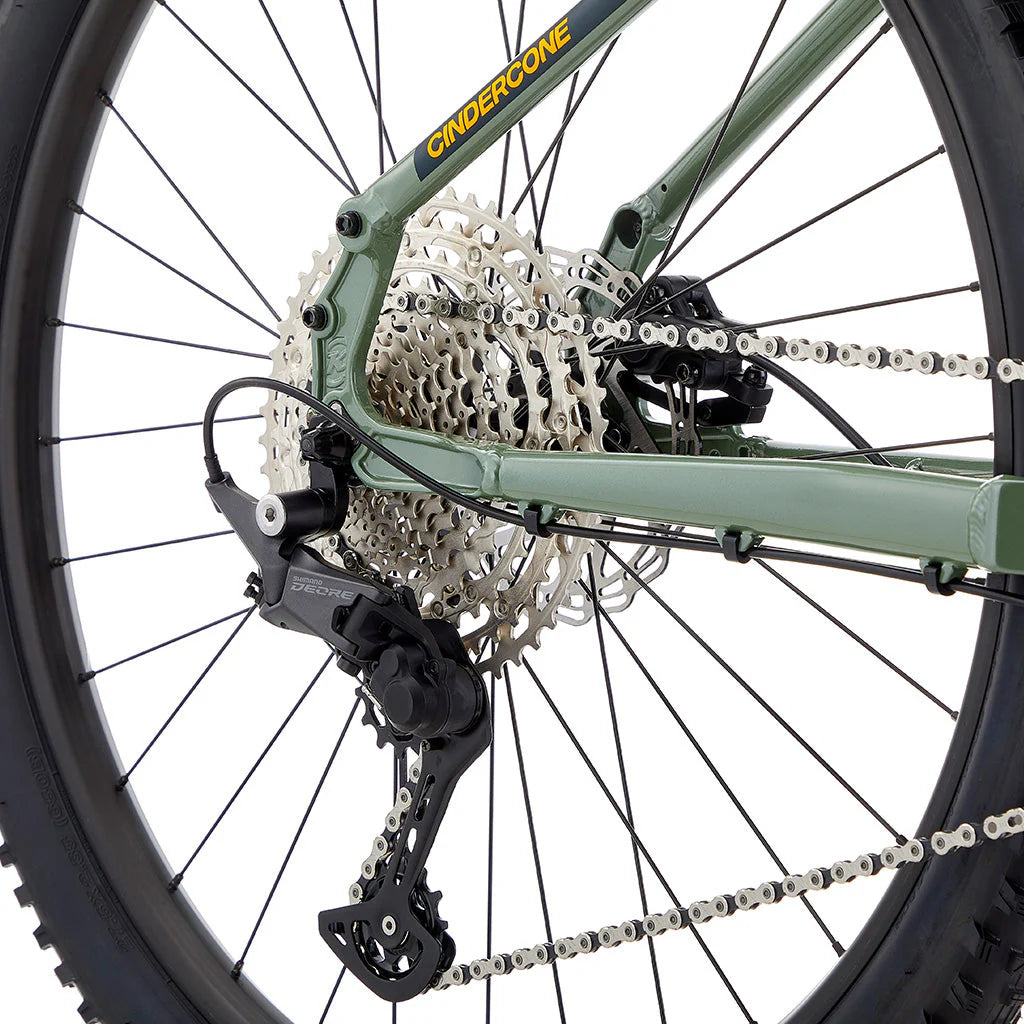 Kona Cinder Cone 27.5" Mountain Bike – Gloss Metallic Green