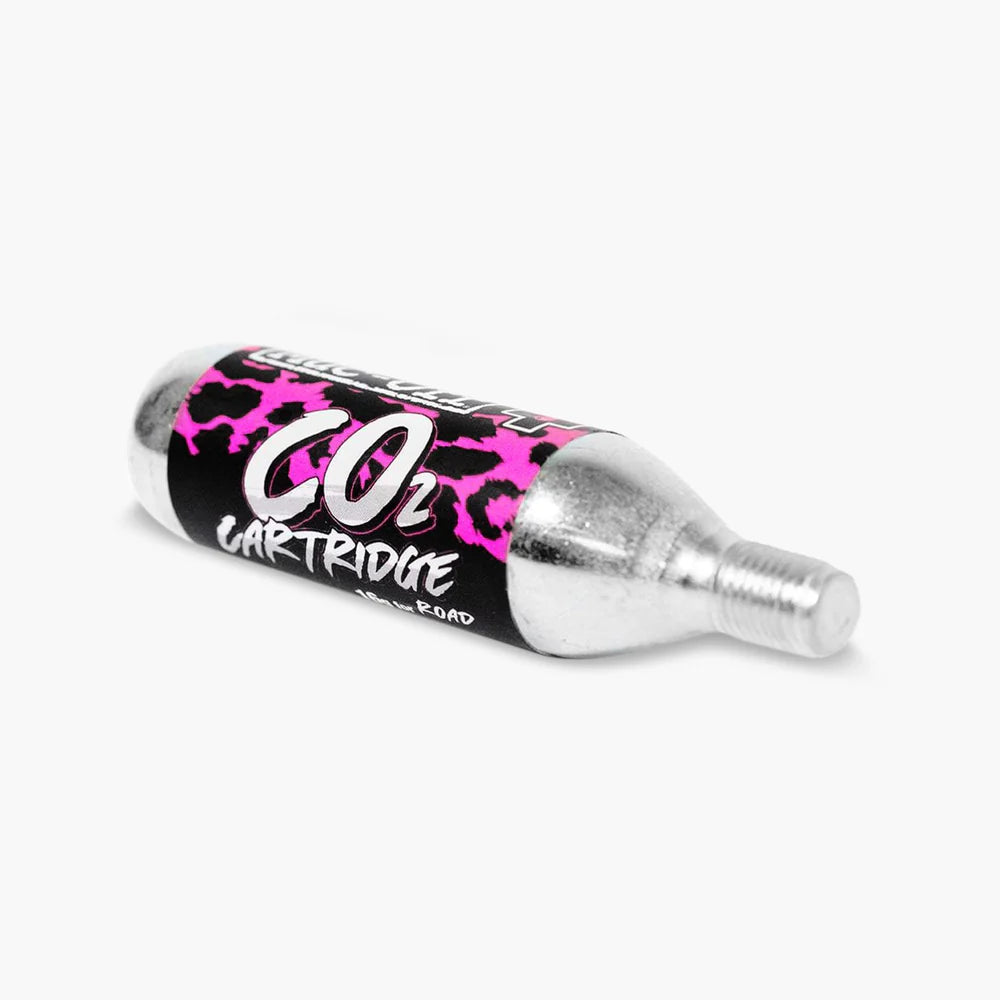Muc-Off CO2 Cartridge 16g – High Pressure Tyre Inflator for Road Bikes | Fast & Compact CO2 Refill