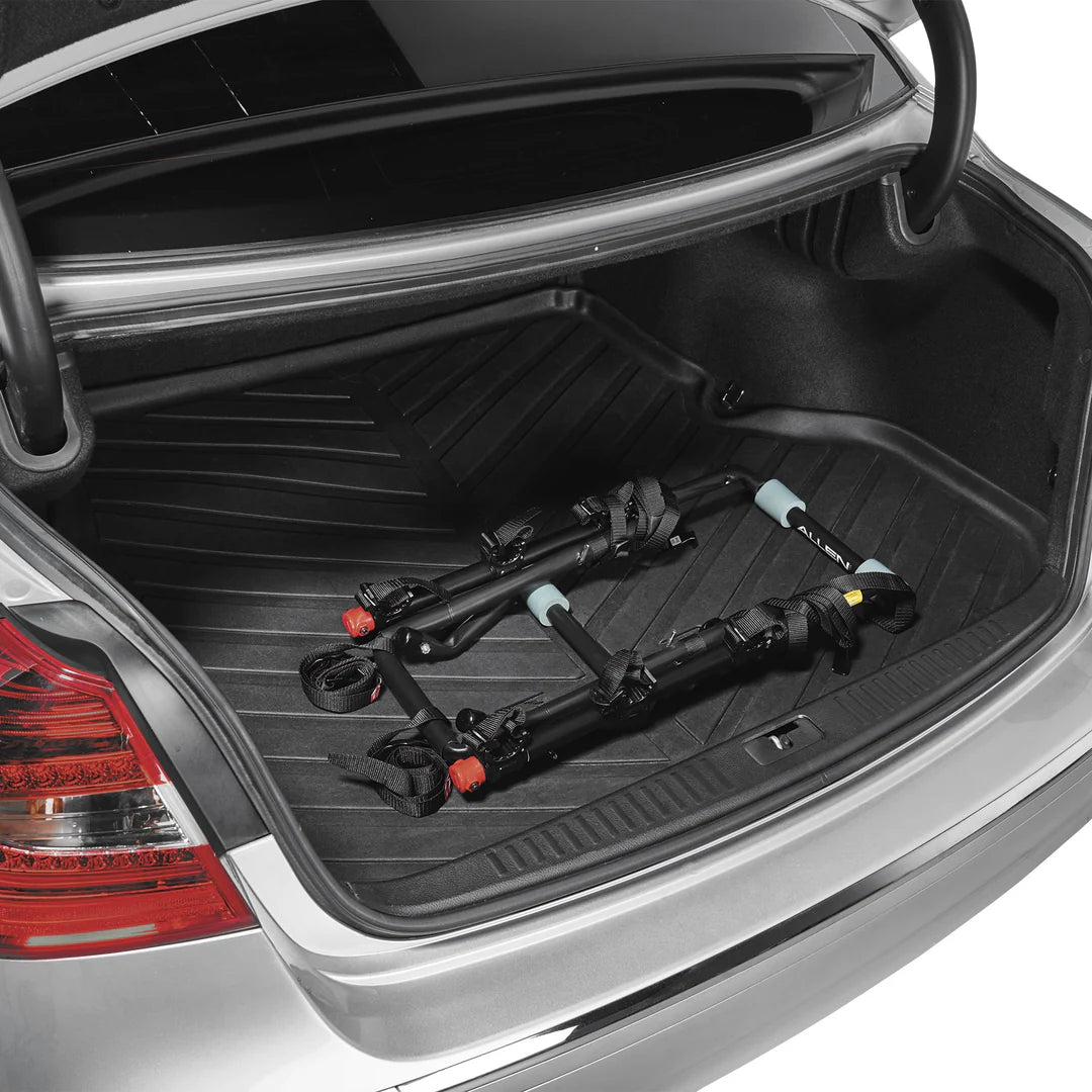Allen Deluxe 3-Bike Carrier Rack – Narrow Mount, Black with Side Strips | Car Rear Bicycle Rack|CYCLING GEARS HUB