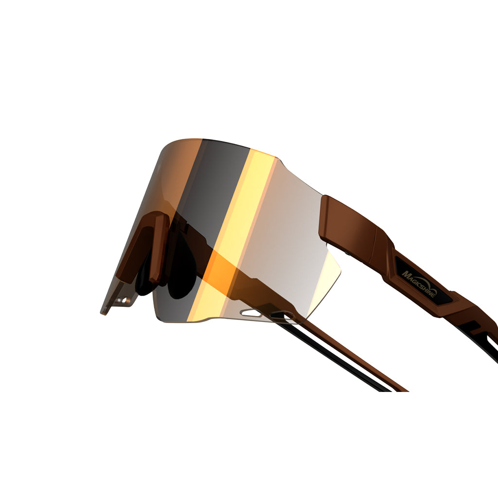 Magicshine Windbreaker Photochromic Sunglasses Coffe brown Color