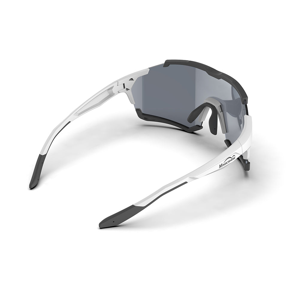 Magicshine Versatile Classic Sport Sunglasses Gold &White Frame
