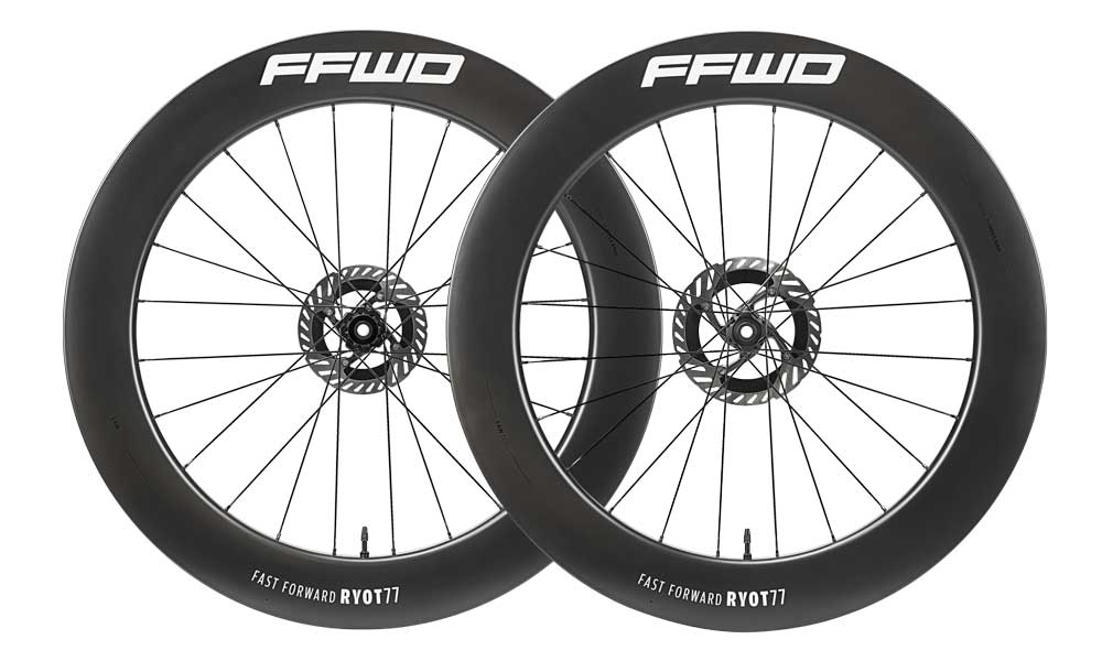 FFWD Ryot77 Carbon Tubeless Ready Disc Brake Wheel - Shimano Color -White Ratchet system | Cycling Gears Hub