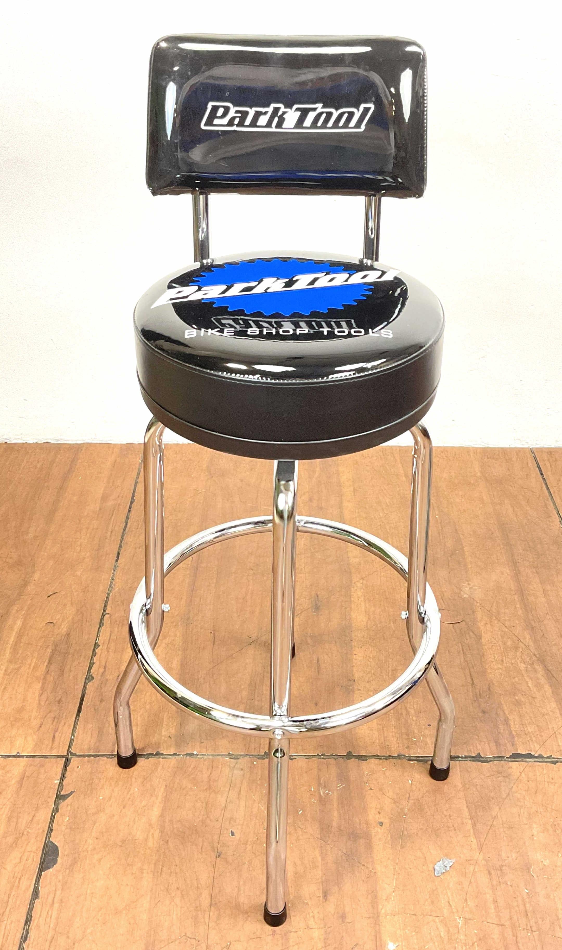 Park Tool STL-1.2 Shop Stool – 81cm Padded Swivel Seat for Bike Workshop