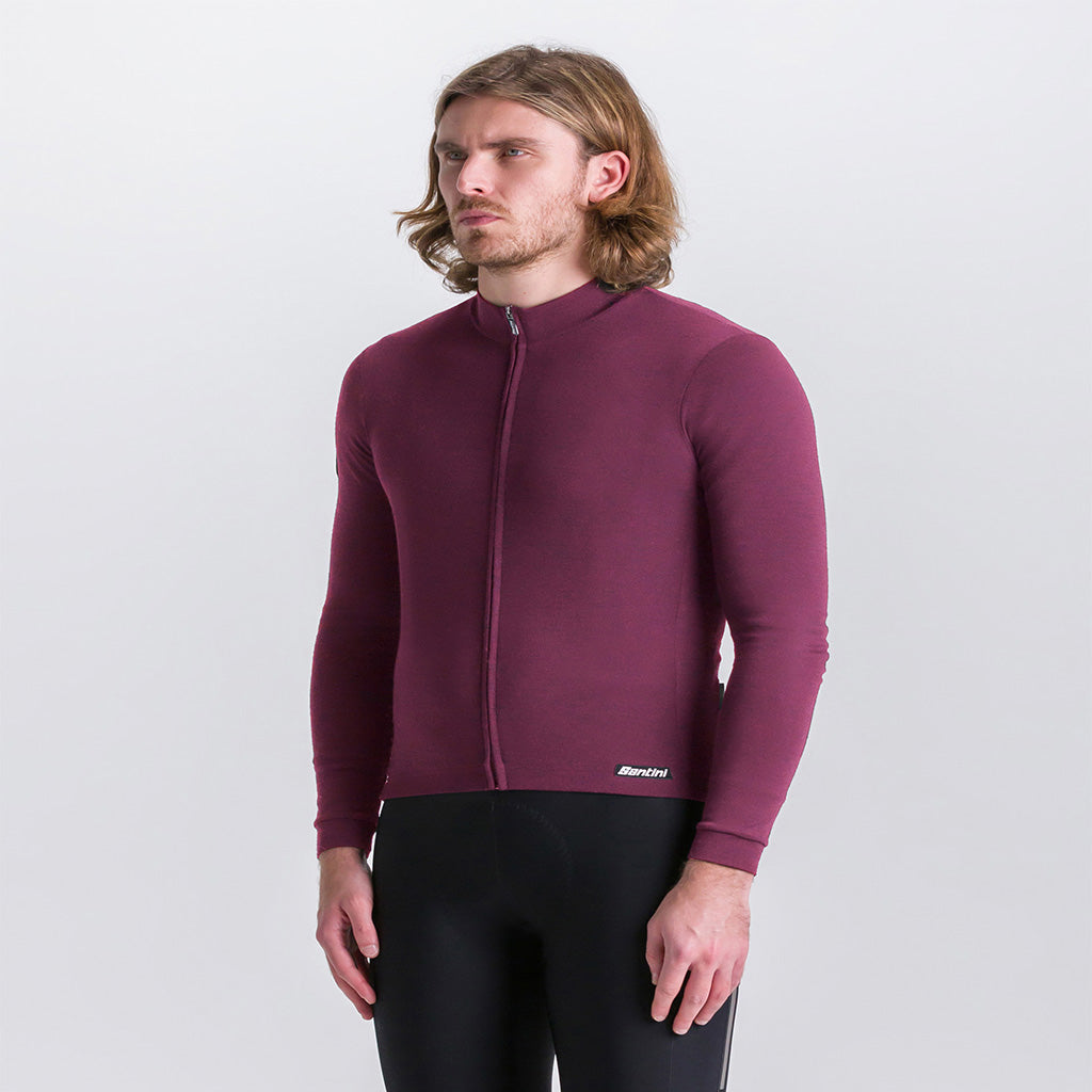 SANTINI IMPETUS LS JERSEY-BURGUNDY