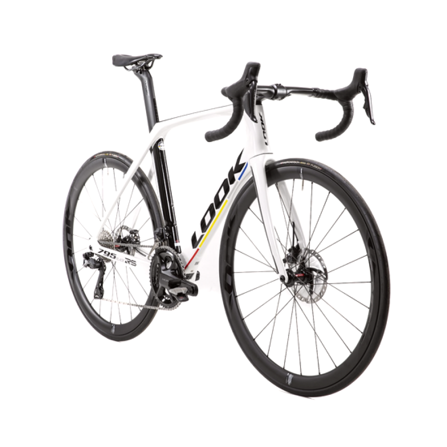 LOOK 795 Blade RS DB Pro Team White Glossy – Shimano Ultegra Di2 | LOOK R38D Carbon Wheels | Cycling Gears Hub