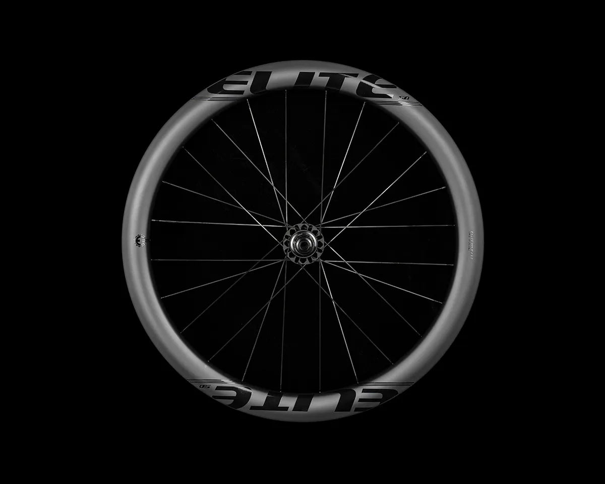 Elite Wheels Marvel 50D Carbon Disc Wheelset with Ceramic Bearings | Tubeless Ready | Cycling Gears Hub