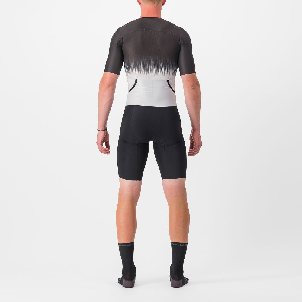 Castelli Sanremo Ultra Speed Triathlon Suit – Black/Silver Gray | Cycling Gears Hub