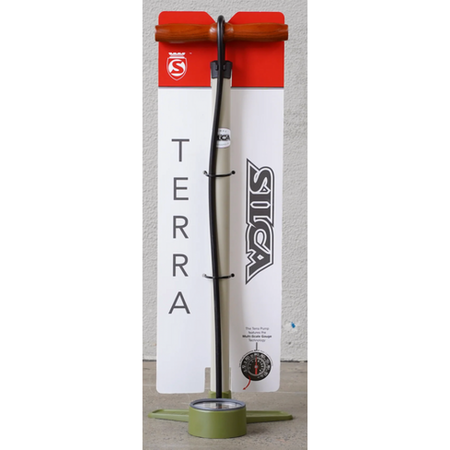 SILCA Terra Floor Pump – 120 PSI High-Pressure Bicycle Track Pump | Cycling Gears Hub