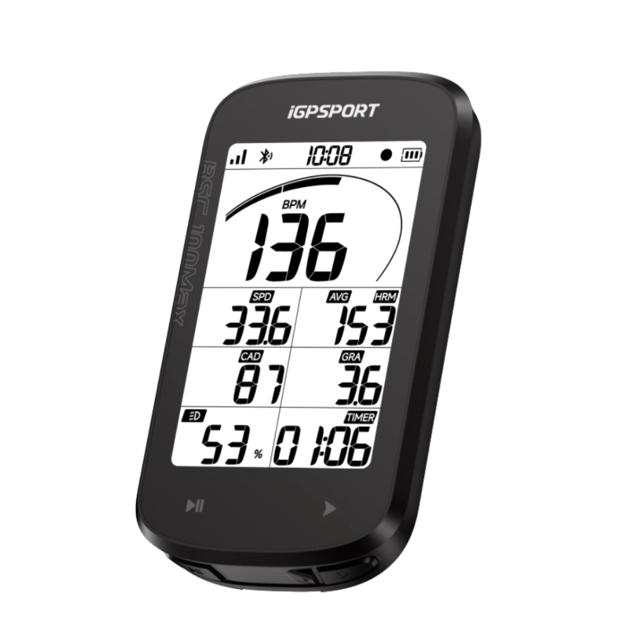 iGPSPORT BSC100 Max GPS Bike Computer | 3” Anti-Glare Display | 40-Hour Battery | Cycling Gears Hub