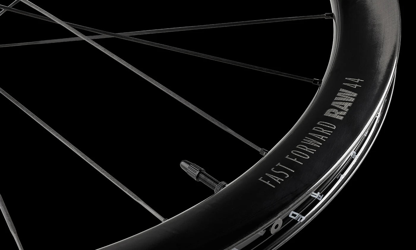 FFWD Raw 44 Carbon Tubeless Ready Disc Brake Wheelset (Creamic speed hub)- Shimano Color -Glossy Black| Cycling Gears Hub