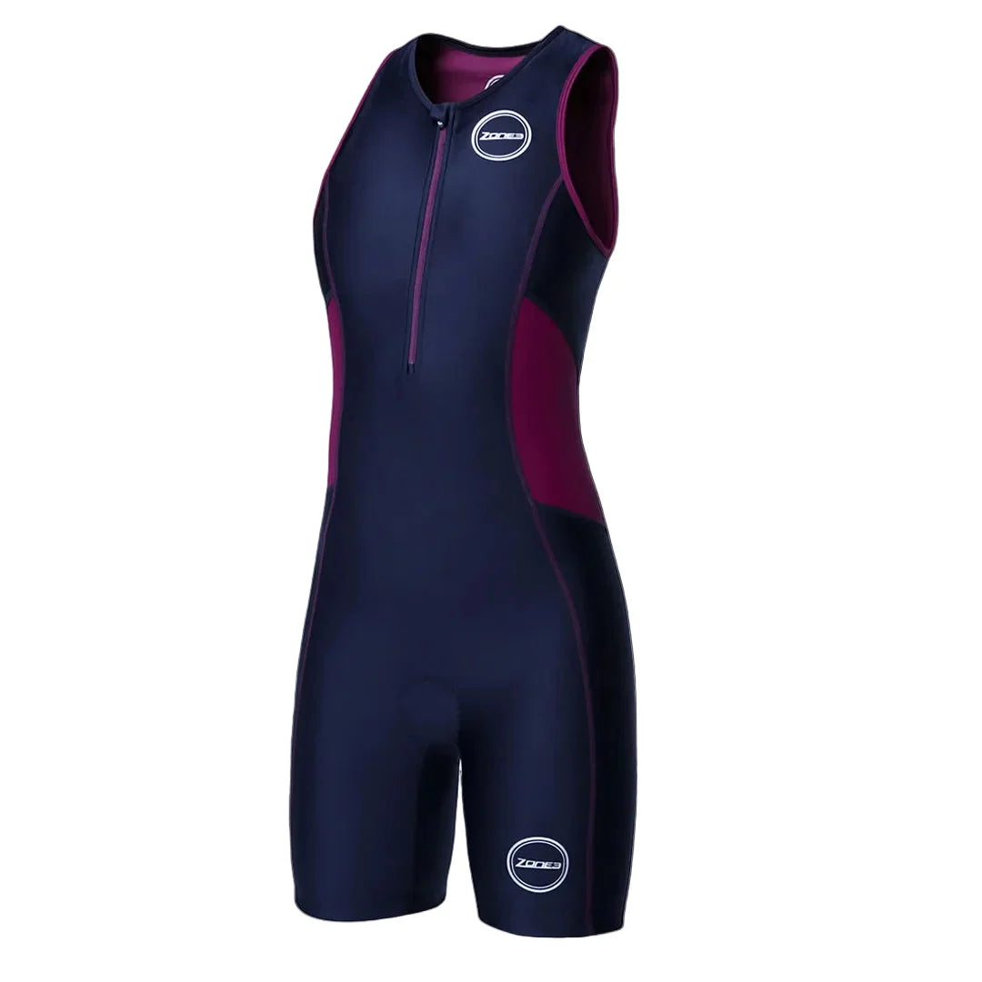 Zone3 Women’s Activate Triathlon Trisuit – Black/Purple | Cycling Gears Hub