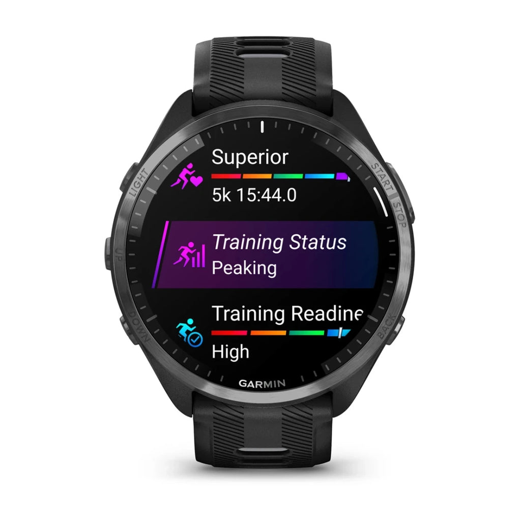 Garmin Forerunner 965 – Built for Athletes | AMOLED GPS Watch with Training Readiness, Multi-Band GPS & Pro Performance Insights