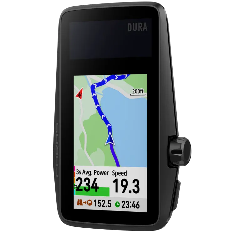Coros Dura Solar GPS Bike Cyclocomputer (Black) | Cycling Gears Hub