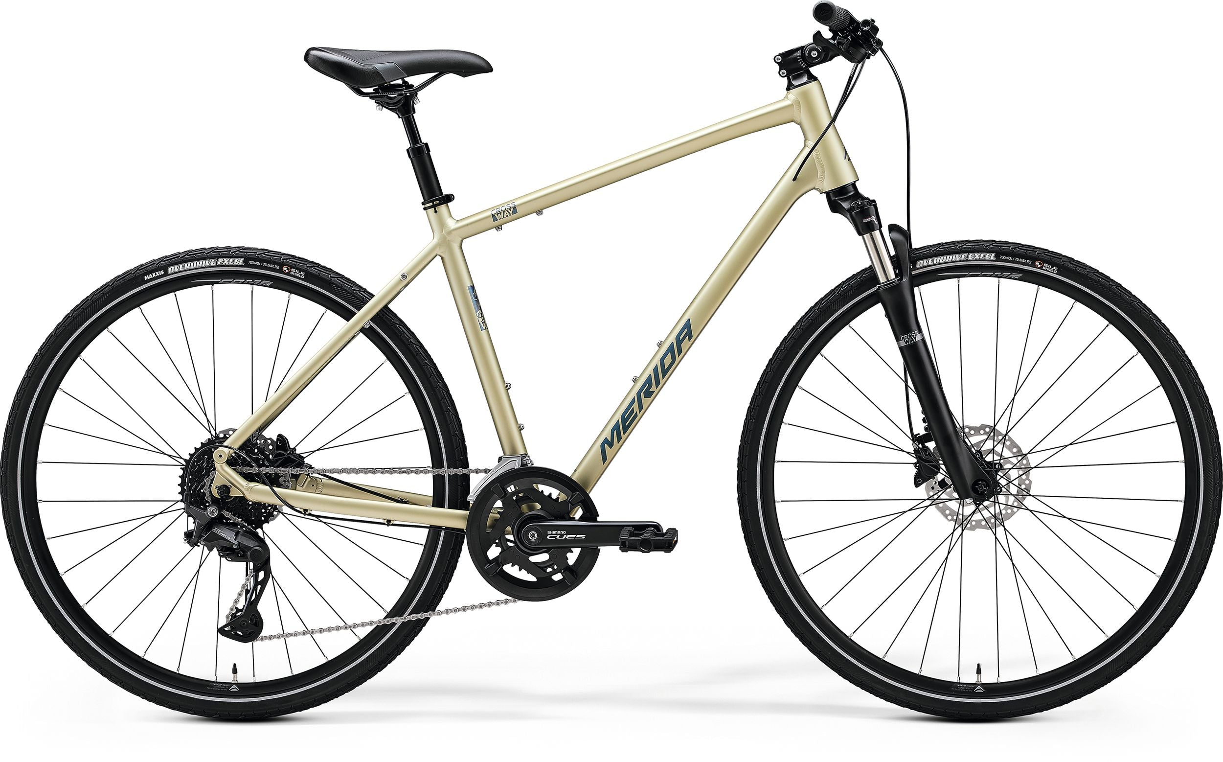 Merida Crossway 300 II2 (Silk Champagne/Blue) | Cycling Gears Hub