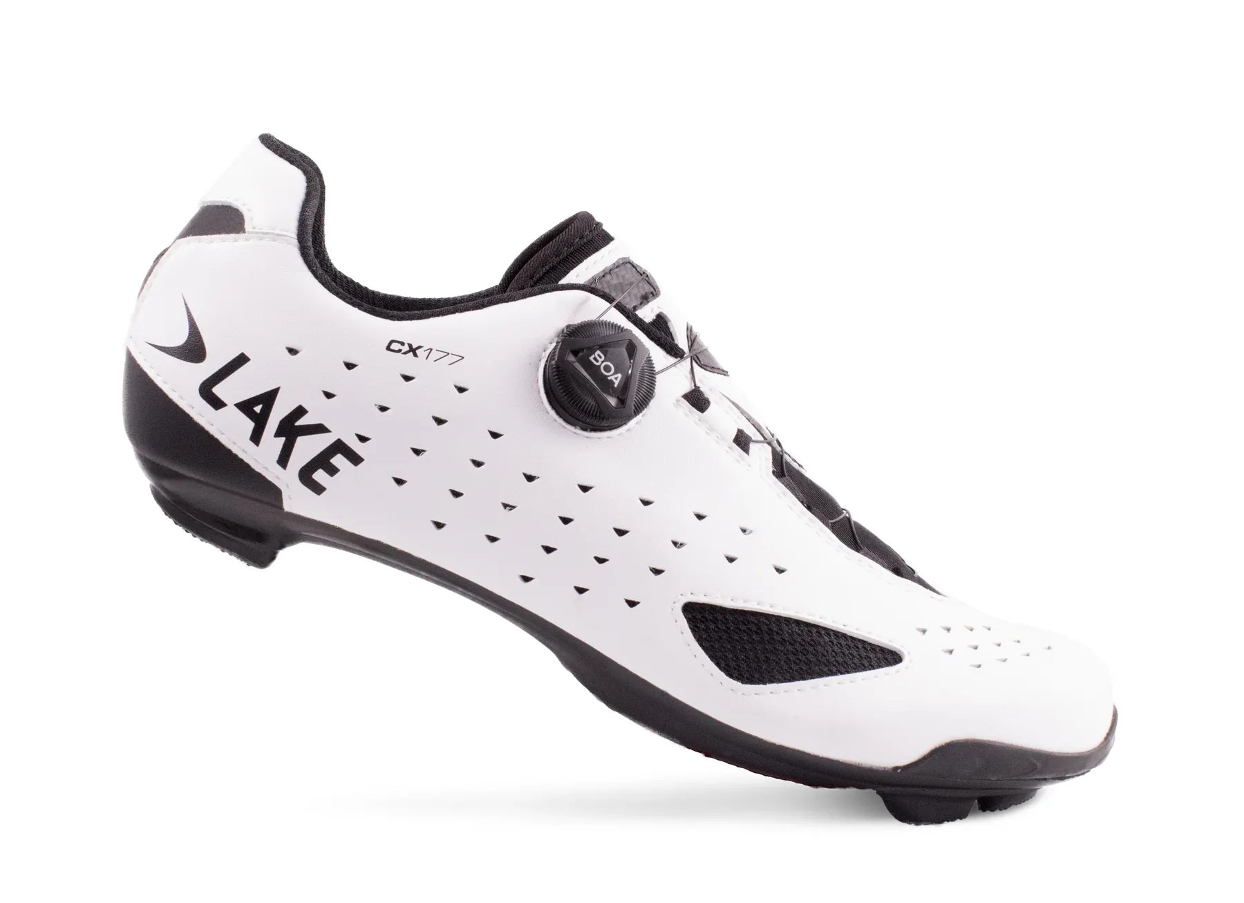 Lake CX177 Road Cycling Shoe (White/Black) | Cycling Gears Hub