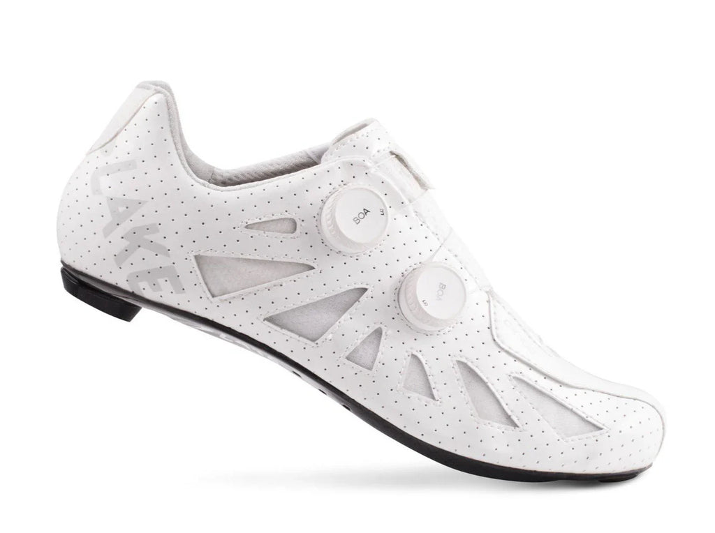Lake CX302 Road Cycling Shoe (White/White) | Cycling Gears Hub