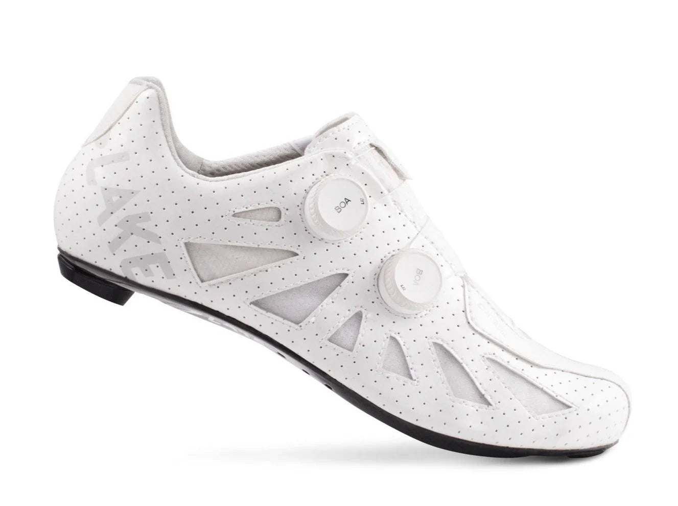 Lake CX302 Road Cycling Shoe (White/White) | Cycling Gears Hub