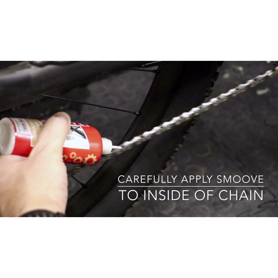 Smoove Universal Chain Lube 120ml - Long Lasting Wax Based Bike Lubricant with Luberetta Applicator | Cycling Gears Hub