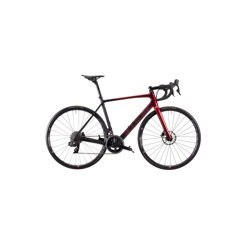 LOOK 785 Huez DB SRAM Rival eTap AXS – Interference Red Matte Glossy | LOOK R38D Carbon Wheels | Cycling Gears Hub
