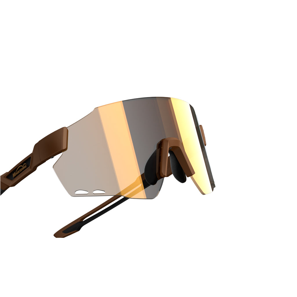 Magicshine Windbreaker Photochromic Sunglasses Coffe brown Color