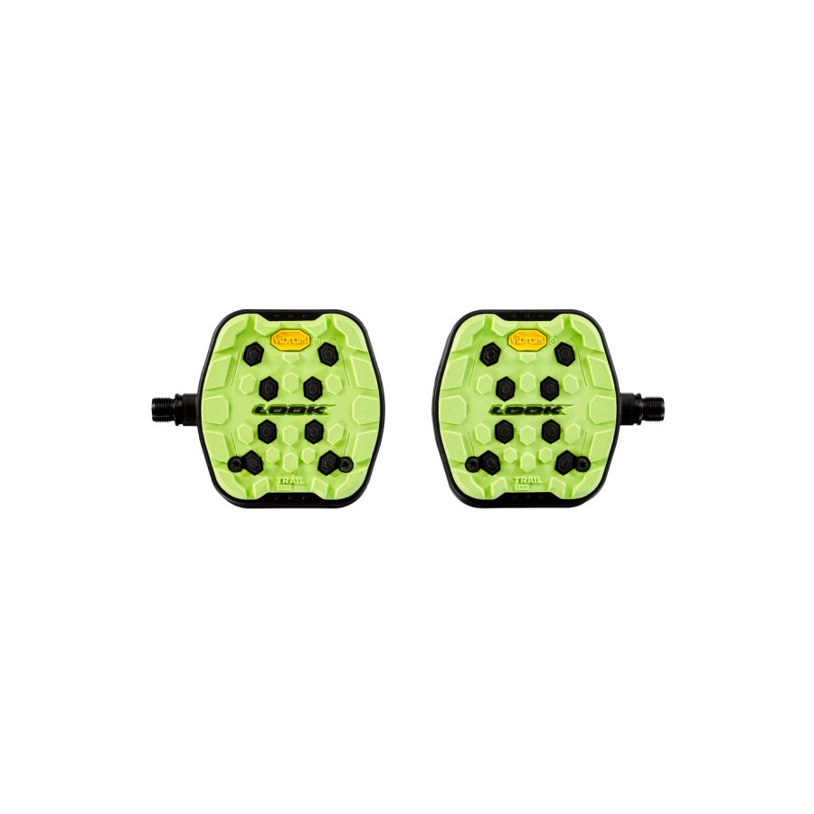 LOOK Geo City Grip Platform Pedal – Lime | Flat Urban Cycling Pedals | Cycling Gears Hub