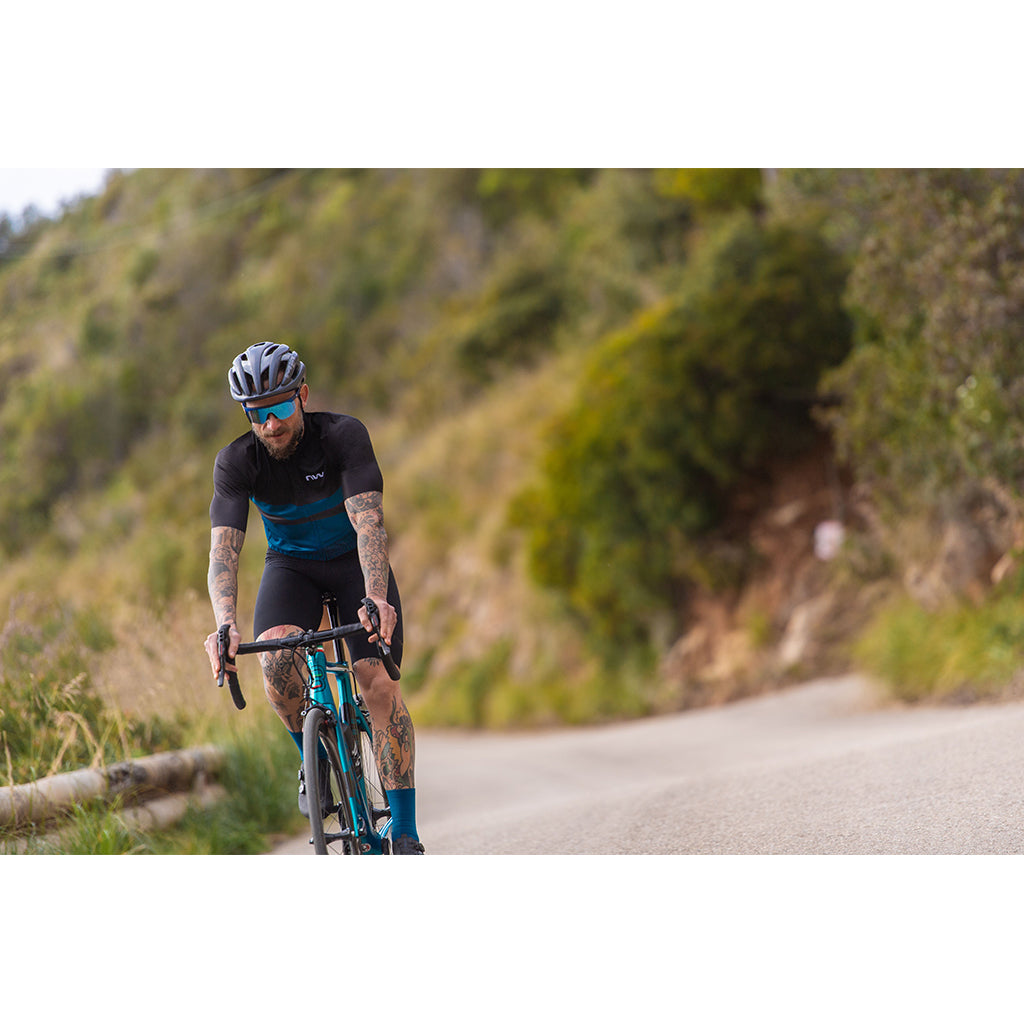 Northwave Blade Air Mens Cycling Jersey Color-Black/Blue| Cycling Gears Hub