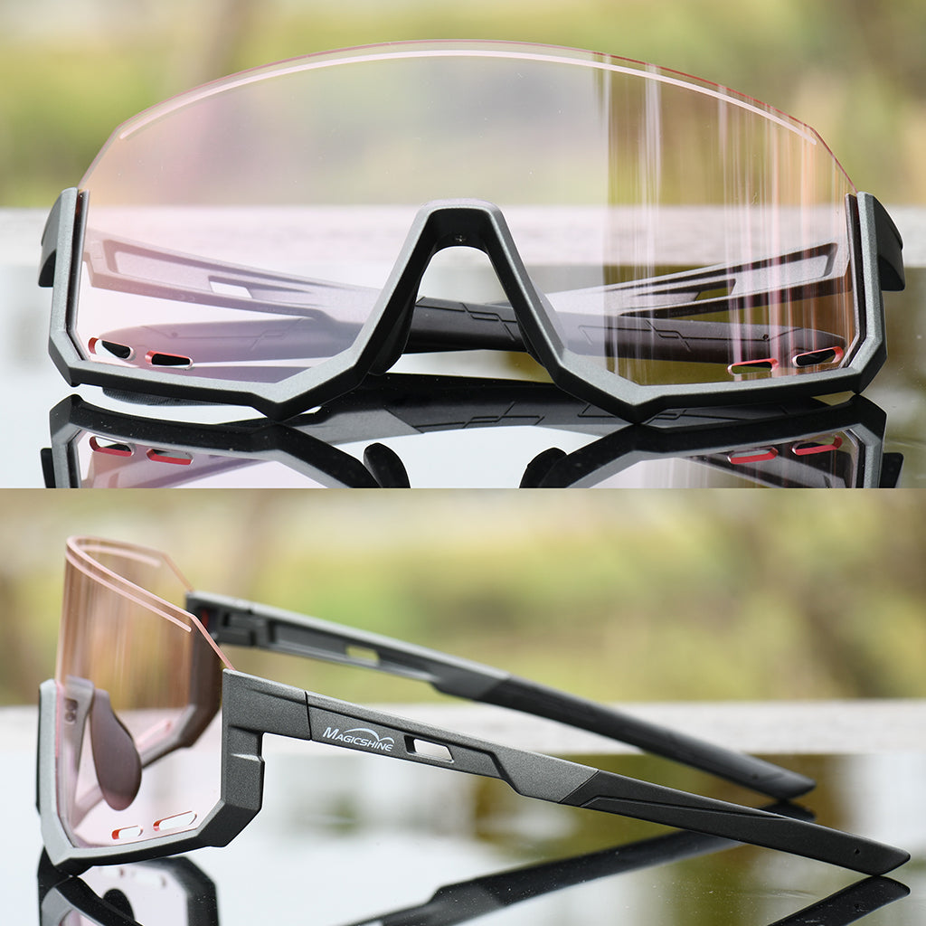 Magicshine Sprinter Classic Sport Sunglasses Night vision& Pink Black