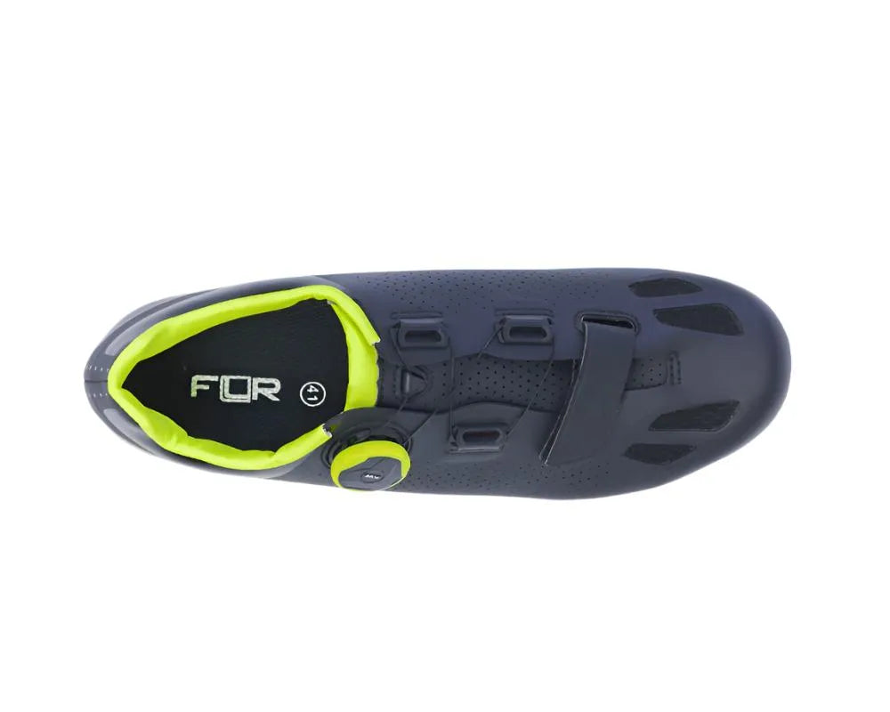 FLR F-11 Cycling Road Shoe (Black/Neon Yellow) | Cycling Gears Hub