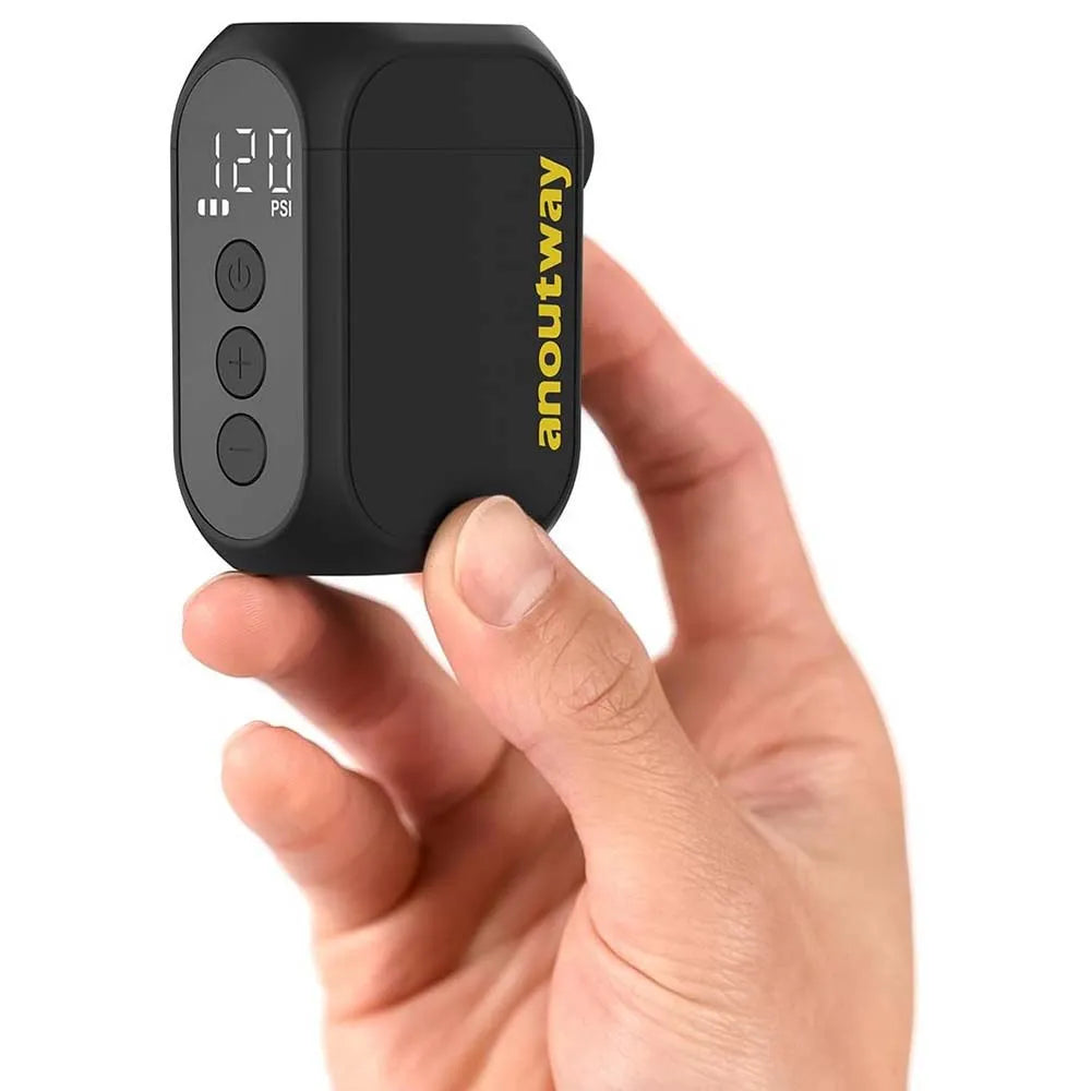 CYCPLUS Anoutway AS210 Pro Mini Electric Air Pump | 120 PSI Rechargeable Bike Tire Inflator | Cycling Gears Hub