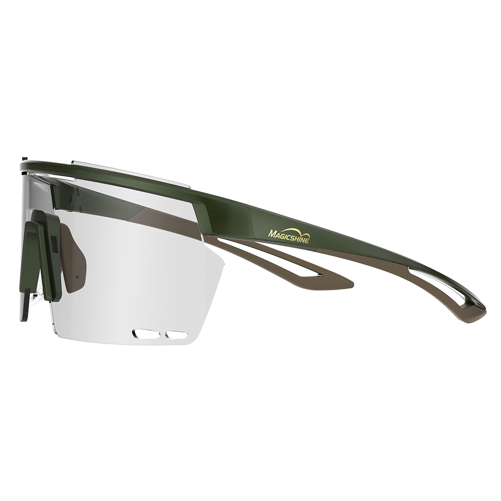 Magicshine Rouler Photochromic Sports Sunglasses Matt&Green Color