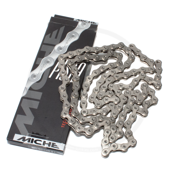 MICHE Pista Track Chain 1/8” – 114 Links | Single Speed | Nickel-Plated Steel | Cycling Gears Hub