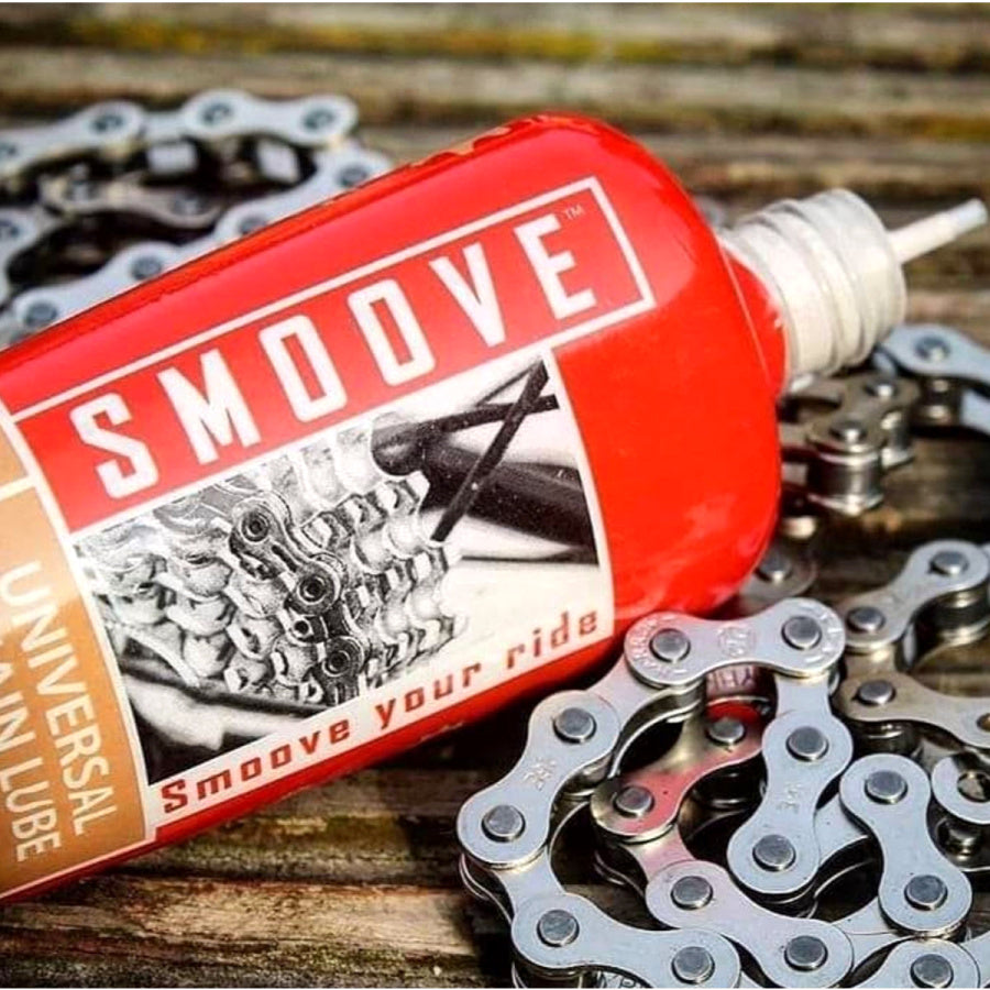 Smoove Universal Chain Lube 120ml - Long Lasting Wax Based Bike Lubricant with Luberetta Applicator | Cycling Gears Hub