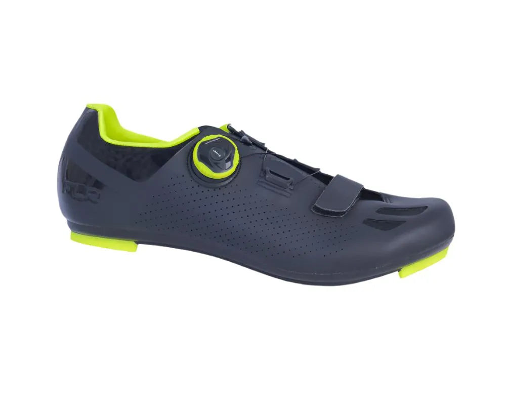 FLR F-11 Cycling Road Shoe (Black/Neon Yellow) | Cycling Gears Hub