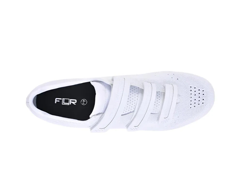 FLR F-35 Knit Road Cycling Shoe (White) | Cycling Gears Hub