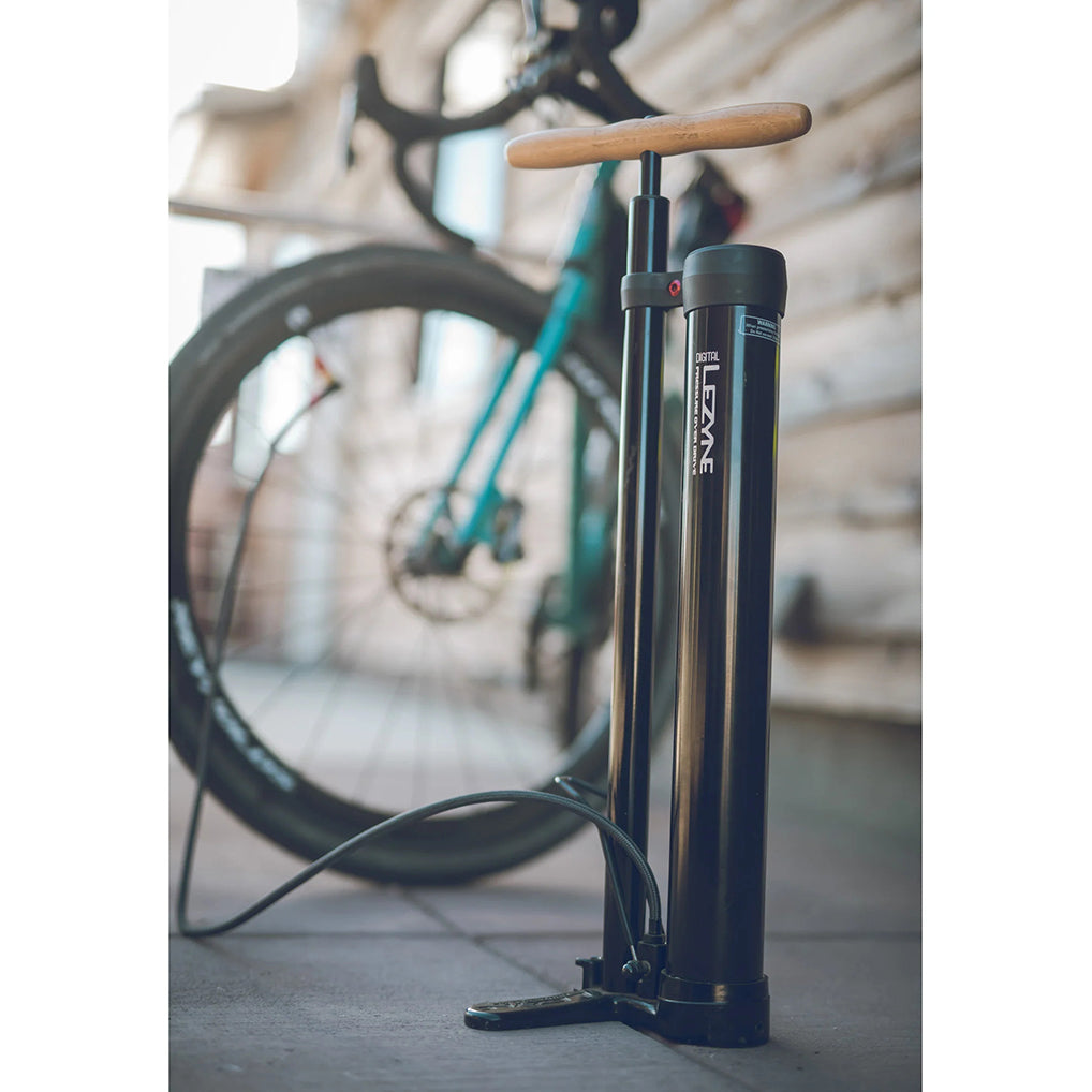 Lezyne Digital Overdrive High Pressure Floor Pump Color- Black| Cycling Gears Hub
