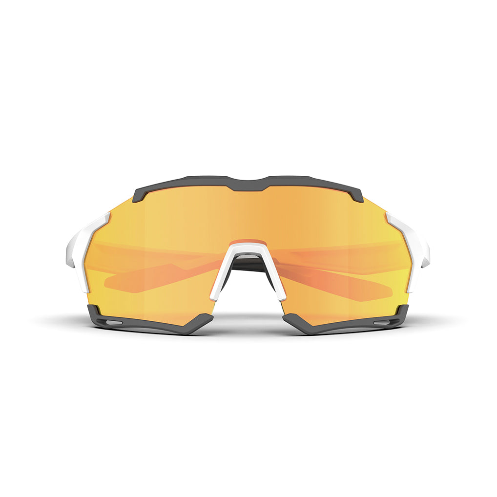 Magicshine Versatile Classic Sport Sunglasses Gold &White Frame