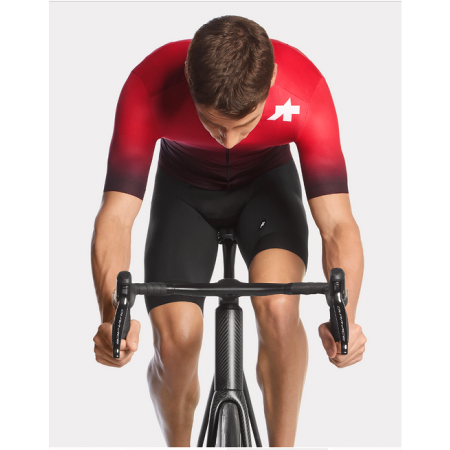 Assos Equipe RS S9 Targa Mens Cycling Jersey (Katana Red) | Cycling Gears Hub