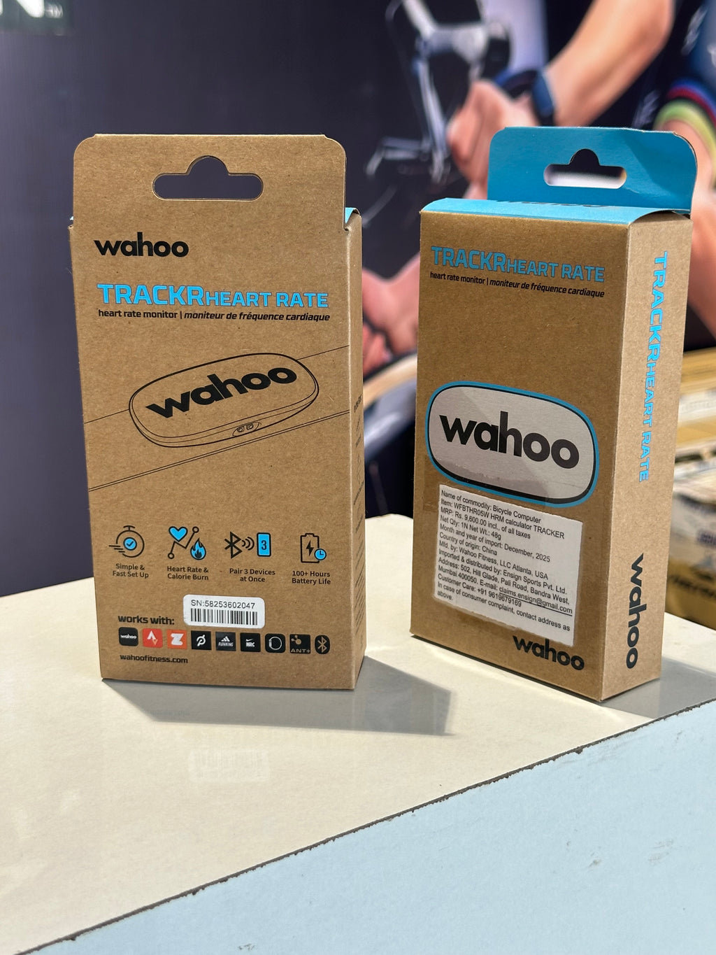 Wahoo Trackr Heart Rate Monitor | ANT+ & Bluetooth HR Sensor | Rechargeable Fitness Monitor