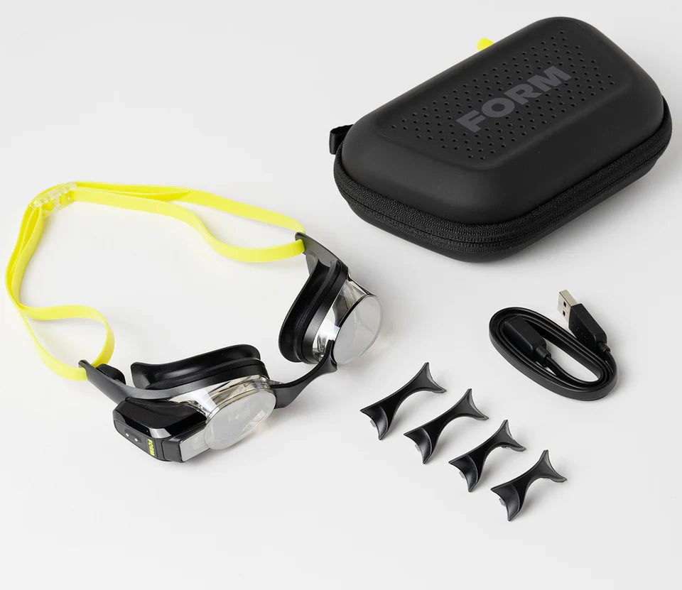 Form Smart Swim 2 Goggles with Real-Time Metrics & AR Display | Premium Swimming Goggles India | Cycling Gears Hub