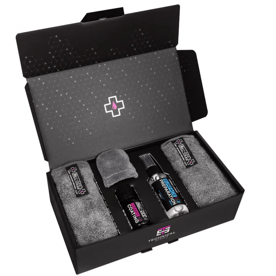 Muc-Off Bike Protection Kit | Ceramic Coating with Applicator Pad & Microfibre Cloth