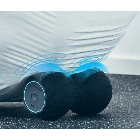 Therabody WaveDuo - Dual Vibrating Foam Roller for Muscle Recovery & Deep Tissue Massage - Black|Cycling Gears Hub