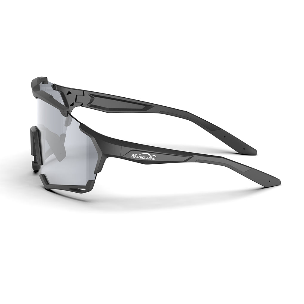 Magicshine Versatile Photochromic Sport Sunglasses Clear Black Framr
