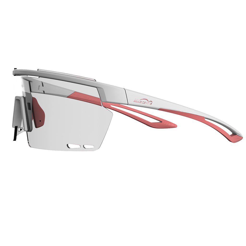 Magicshine Rouler Photochromic Sports Sunglasses White&Pink Color