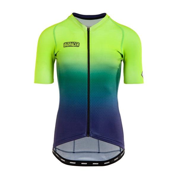 Bioracer Spitfire Mens Cycling Jersey (Jupiter Sunset Green) | Cycling Gears Hub