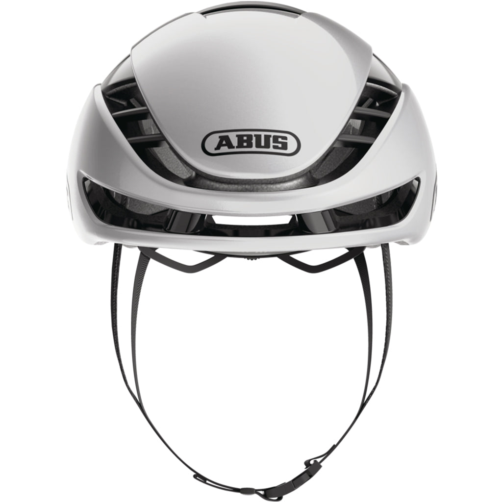 Abus Gamechanger 2.0 Aero Road Cycling Helmet (Gleam Silver) | Cycling Gears Hub